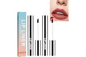 Keeoysie 2PCS Matita per contorno labbra, Lip Lines Lip Liner Mostra Lip Liner Lip Liner impermeabile e rimovibile, esfoliante Lip Liner Tattoo,Long Last Peel Off Lip Liner, Marrone chiaro