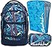 Produktbild satch pack Splashy Lazer 3er Set Rucksack, Schlamperbox & Heftebox Blau