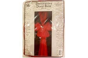 SOMETHING DIFFERENT Geko 45cm Red Diamante Door Bow Burletes de Puerta Decorativos, Multicolor, Único