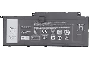 7XINbox 14.8V 58WH F7HVR G4YJM 062VNH T2T3J Ersatz Akku Batterie für Dell Inspiron 17 7737 7746 15 7537 5545 Series Ins15HD-2528 Ins15HD-1528 Ins15HD-1828T