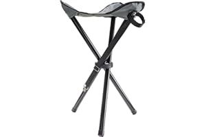 Stagecaptain TP-345 GY Sgabello Pieghevole A Tre Gambe - Seduta Ultraleggera Per Viaggi - Supporta Fino A 90 Kg - Ideale Per Campeggio, Pescatori, Escursionisti E Attività All'aperto - Grigio