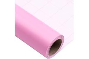 Rouleau de papier d'emballage rose holijolly - papier de couleur unie pour anniversaire, Saint - Valentin, fête des mères, vacances - 17 pouces x 32,8 pieds (47,23 pieds carrés)