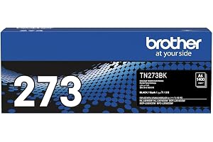 Brother Genuine TN273BK Standard Yield Black Ink Printer Toner Cartridge, Prints up to 1,400 pages