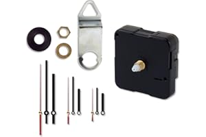 Sintron Movimiento Reloj Cuarzo Bricolaje Manía Reparación 3 Registros de Puntero-con Segundo silencioso, Negro, One Size