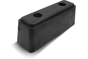 DOJA Barcelona | Tampone in Gomma per Camion | 2 Pz | Cunei Frenanti per Roulotte | 345x98x103mm | Gomma | Accessori Camion | per Rimorchio, Caravan, Fermaruota, Garage, Parcheggio