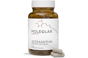 ‎MOLEQLAR MoleQlar Astaxanthin Kapseln 60 Stück - 8 mg Astaxanthin aus Oleoresin - Markenrohstoff ASTAFIT - Nachhaltig gewonnen aus Haematococcus pluvialis