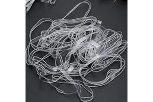 KBNIAN 40 PCS Bandas de Goma Oficina Gomas Elásticas Transparentes Multifuncional Bandas Elasticas Oficina Gruesas Gomas Elasticas 10mm de Ancha para Hogar/Oficina/Escuelas/Bote de Basura