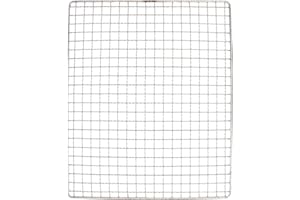 HEMOTON Bbq Grill Mesh Wire Rack 12.6X10.2 Inch Square Grill Rack Replacement for Gas Charcoal Pellet Smokers Outdoor Barbecue Accessories