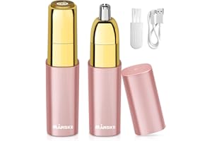 YUSVWKJ Facial Hair Remover for Women Face Shaver Facial Hair Removal Mini-Sized Design for Portability, Efficient Hair Removal for Fuzz,Lips,Arms 2 in 1 Eyebrow Trimmer and Bikini Shaver Waterproof Painless