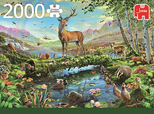 Jumbo Premium Puzzle Collection 'Wildlife Splendour' 2,000 Piece Jigsaw Puzzle