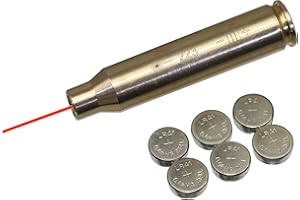 MAYMOC 223 Bore Sight Red Dot Cartucho con 2 Juegos de baterías