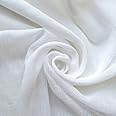 10 Metre White Muslin Cheesecloth 100% Cotton – 51” Inches 55GSM, 130cm Wide, Great for Quilting, Crafts, Cheesemaking, Punch Needle, Embroidery & Muslin Baby Cloths – by Discount Fabrics