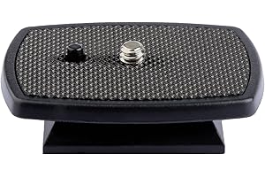 Bojueshaw Universal Quick Release Plate for Tripods,1/4" Screw Mount,Anti-Slip Rubber Pad for DSLR,SLR &Camcorders