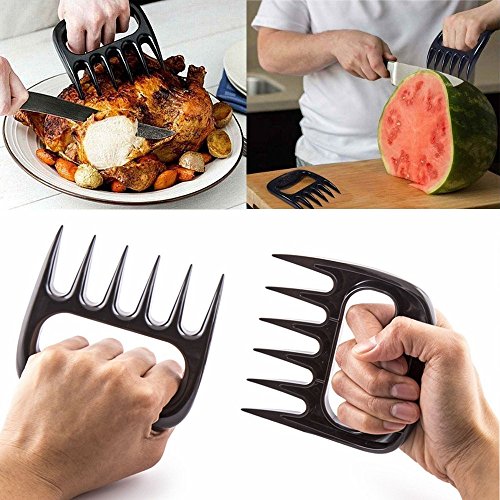 Kyerivs 1 Paar Pulled Pork Fleisch-Krallen Bärentatzen für Grill BBQ Fleischgabeln Truthahn - 6