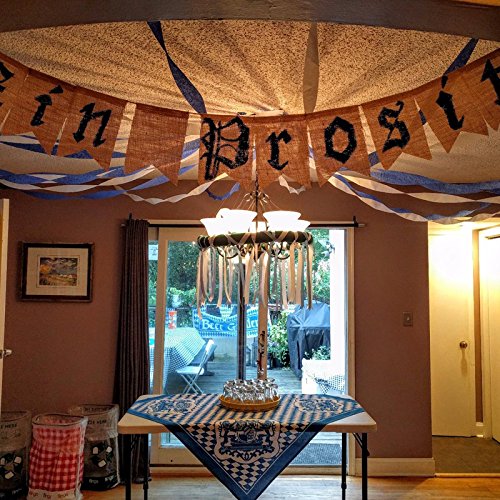 4.4M/14Feet Jute Hessischen Bunting Schöne Leinen Vintage Banner Flag Wimpel Girlande für Hochzeitsfest-Dekoration - 4