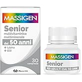 Massigen - Senior, Integratore Multivitaminico e Multiminerale per Over 50, Soddisfa il Fabbisogno Nutrizionale, con Coenzima