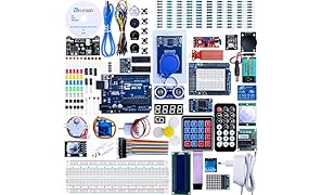 Elegoo Progetto Arduino Scheda Uno R3 Starter Ultimate Kit Piu Completo per Principianti con Tutorial in Italiano Learing Kit di Apprendimento (63 Articoli)
