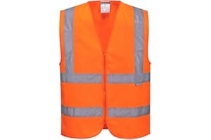 Portwest C375 Chaleco con cremallera de alta visibilidad Mujer (Pack de 1)