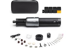 HOTO 4V Mini Cordless Rotary Tool Kit, 25000RPM, 5-Speed USB-C Rechargeable Rotary Tool with 35 Accessories, LED Light, Power Tool for 3D Printer Sanding, Polishing, Drilling, Carving, DIY Crafts
