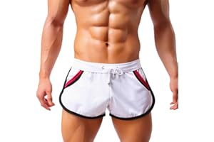 Minetom Hommes Shorts Gym Faire des Exercices Men Fitness Pantalon Court Mode Été Casual Respirant avec des Poches