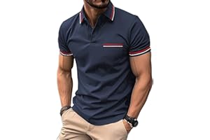 SwissWell Herren Poloshirt Kurzarm Atmungsaktiv Tennis Golf Polo Sommer Freizeit Sport Schnelltrocknend T-shirts Regular Fit