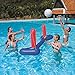 Produktbild QYHSS Aufblasbares Wasserballspiel, Volleyballnetz Floating Hoops, Wasser Pool Spiel Set, Aufblasbares Poolspielzeug Schwimmendes Poolspiel Schwimmbad Strand Spaß, für Erwachsene Kinder