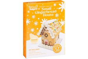 Decorate Your Own Gingerbread Kits - House, Men, Reindeer, Boy & Girl - All-Inclusive, No-Bake, Family-Friendly Christmas Sets with WSG Christmas Card (Gingerbread House (Small))