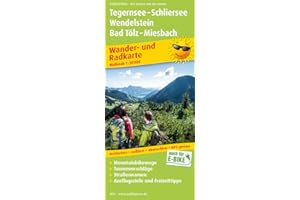Tegernsee - Schliersee, Wendelstein, Bad Tölz - Miesbach: Wander- und Radkarte mit Ausflugszielen & Freizeittipps, wetterfest, reißfest, abwischbar, GPS-genau. 1:35000 (Wander- und Radkarte: WuRK)