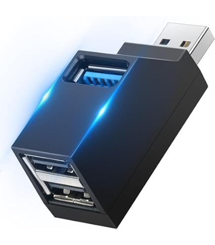 iJiZuo Hub USB, 3-Porta Splitter Hub (2 USB 2.0 + USB 3.0), Hub USB 3.0