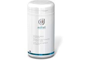 ‎AUDINELL Audinell Cleaning Wipes (Pack of 90) in Dispenser Box - for Hearing Aids and Ear Molds