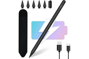 CC STORE Stylet iPad, Pencil iPad, Stylet pour iPad (2018-2024), Stylet ipad 10e Génération avec Chargement Rapide, Rejet de Paume, Compatible iPad 10/9/8/7/6, iPad Pro 11/12.9, iPad Air 5/4/3, iPad Mini 6/5