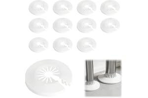 12 stycken värmerör, rosetter, universal 14–29 mm värmerörskydd, vita rosetter för värmerör, elementskydd, rörskydd för värmerör, vattenrör, gasrör, vägg och golv