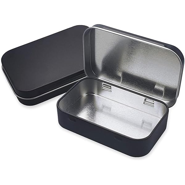 Scatoline Metalliche Con Coperchio Scorrevole - Confezione Da 3, Ideali Per Caramelle, Gioielli E Piccoli Oggetti (8x5x1.5 Cm) - Foto 6