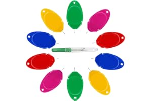 SONGTIY 10PCS Needle Threader for Hand Sewing, Simple Threader for Small Eye Needles, Premium Plastic Leaf Shaped Needle Threaders for Sewing Machine DIY Embroidery
