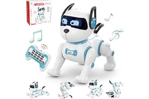 Jiakora Remote Control Robot Dog Toy for Kids, Interactive, 17 Functions, Programmable Smart Walking Puppy, Intelligent Dancing, Gift for Girls 3-12 Years