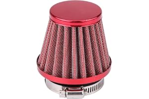 ETOPARS Röd Motorcykel Luftfilter Universal Motorcykel Luftfilter Kit 52 mm 53 mm 54 mm Kall Klämma Induktion Luftfilter Kon