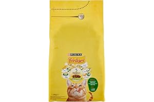 Purina Friskies Pienso para Gato Adulto Conejo, Pollo y Verduras 1,5 Kg