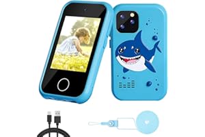 3T6B Smartphone para niños con música, cámara dual, despertador, pantalla táctil, juego – Navidad y cumpleaños juguetes para niños y niñas a partir de 3 años