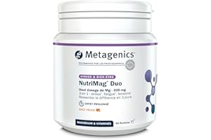 Metagenics NutriMag Duo - Dosage Élevé en Magnésium - Triple Action en poudre - Stress, Fatigue, Tensions - 90 portions - 3 Mois