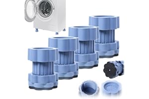 FARNIRVANA 4 Stück Waschmaschine Füße, Universal Anti Vibrations Waschmaschinen Unterlage, Schwingungsdämpfer für Waschmaschine, Trockner, Kühlschrank, Möbel