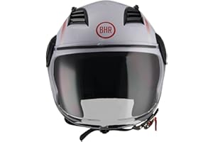 BHR Casco Demi-Jet 804 TOP| Casco Scooter Omologato ECE | Casco Motorino con Visiera Antigraffio e Sgancio Micrometrico