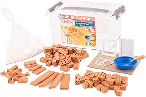 TEIFOC GERMANY Teifoc Teifoc-T1000 Juego,Gente TEI 1000 Bloques de construcción de Juguete (Azul, Marrón, Gris, Niño, 6 año(s), Multicolor, Basic Set (Eitech T1000)