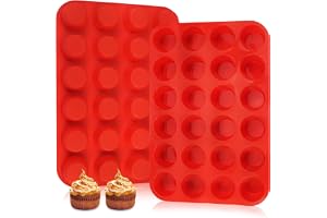 2 st 24-facks runda silikonmuffinsformar BPA-fria