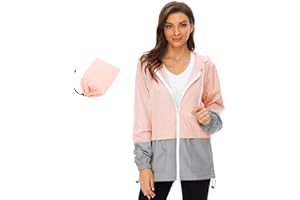 Century Star vêtements imperméables femme veste de pluie femme veste femme veste de pluie légère et pliable à capuche