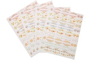 UXSIYA 4 Sheets Essential Oil Bottle Sticker Oval-Shaped and Round Stickers Perfume Bottle Label for Decorate Essential Oil and Aromatherapy Bottle