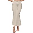 Mehrang Stretchable Saree Shapewear Petticoat for Women, Cotton Blended,Petticoat,Skirts for Women,Shape Wear Dress for Saree