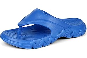 RUOMU Comfy Wsuwane klapki, japonki, antypoślizgowe kapcie, pantofle, wygodne, letnie sandały na plażę, do użytku na zewnątrz, do surfowania, rozmiary 36–47