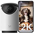 YI 2K(3MP) Telecamera wifi Interno,Dome U Videocamera Sorveglianza con PTZ Smart Tracciamento,Compatibile con Alexa,Rotazione