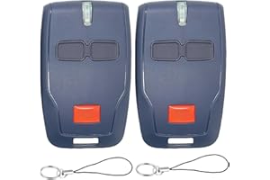 MSMXCS 2 Stück Telecomando Porta Garage per BFT Mitto 2 B RCB, 433 MHZ 2 Canali 2 Pulsanti Bip Cancello Universale Telecomando di Ricambio Porta Garage per Rolling BFT Mitto 2 Kleio Ghibli TRC 2 TR