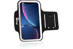 RevereSport iPhone XR Sportarmband. Armband Telefon Handyhalter Case für Laufen, Workout, Joggen und Fitness